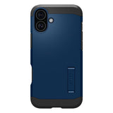 Husa de protectie Spigen Tough Armor MagSafe (ACS08217) compatibil cu iPhone 16, Bleumarin