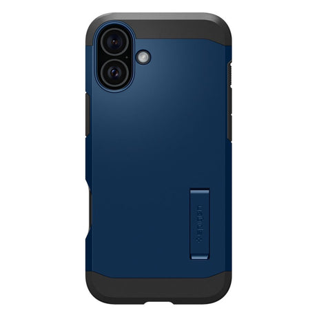 Husa de protectie Spigen Tough Armor MagSafe (ACS08217) compatibil cu iPhone 16, Bleumarin