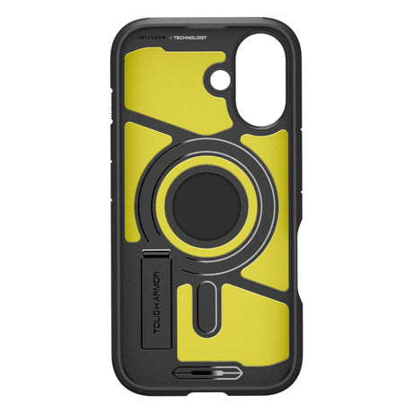 Husa de protectie Spigen Tough Armor MagSafe (ACS08085) compatibil cu iPhone 16 Plus, Negru