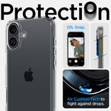 Husa de protectie Spigen Ultra Hybrid (ACS08197) compatibil cu iPhone 16, Transparent