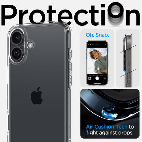 Husă de protecție Spigen Ultra Hybrid transparentă pentru iPhone 16