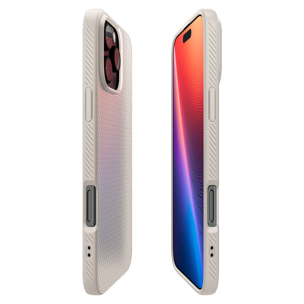 Husa de protectie Spigen Liquid Air (ACS08120) compatibil cu iPhone 16 Pro, Titanium Natural