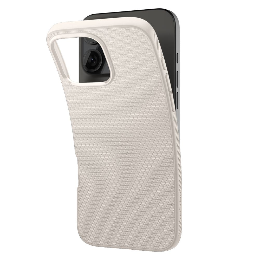 Husa de protectie Spigen Liquid Air (ACS08120) compatibil cu iPhone 16 Pro, Titanium Natural