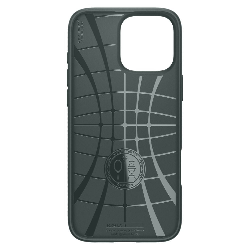 Husa de protectie Spigen Liquid Air (ACS08119) compatibil cu iPhone 16 Pro, Abyss Green