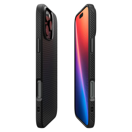 Husa de protectie Spigen Liquid Air (ACS08117) compatibil cu iPhone 16 Pro, Negru Mat