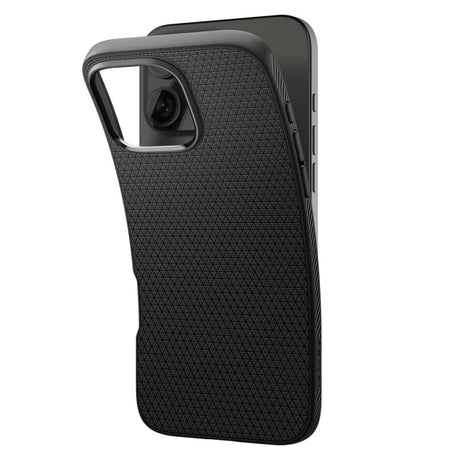 Husa de protectie Spigen Liquid Air (ACS08117) compatibil cu iPhone 16 Pro, Negru Mat