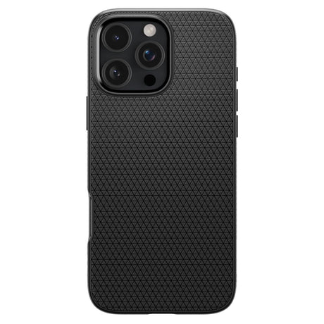 Husa de protectie Spigen Liquid Air (ACS08117) compatibil cu iPhone 16 Pro, Negru Mat