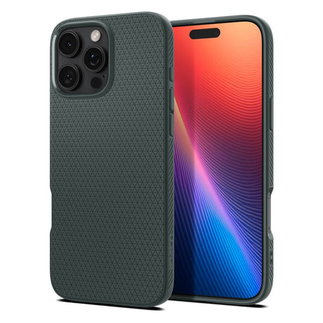 Husa de protectie Spigen Liquid Air (ACS07990) compatibil cu iPhone 16 Pro Max, Abyss Green