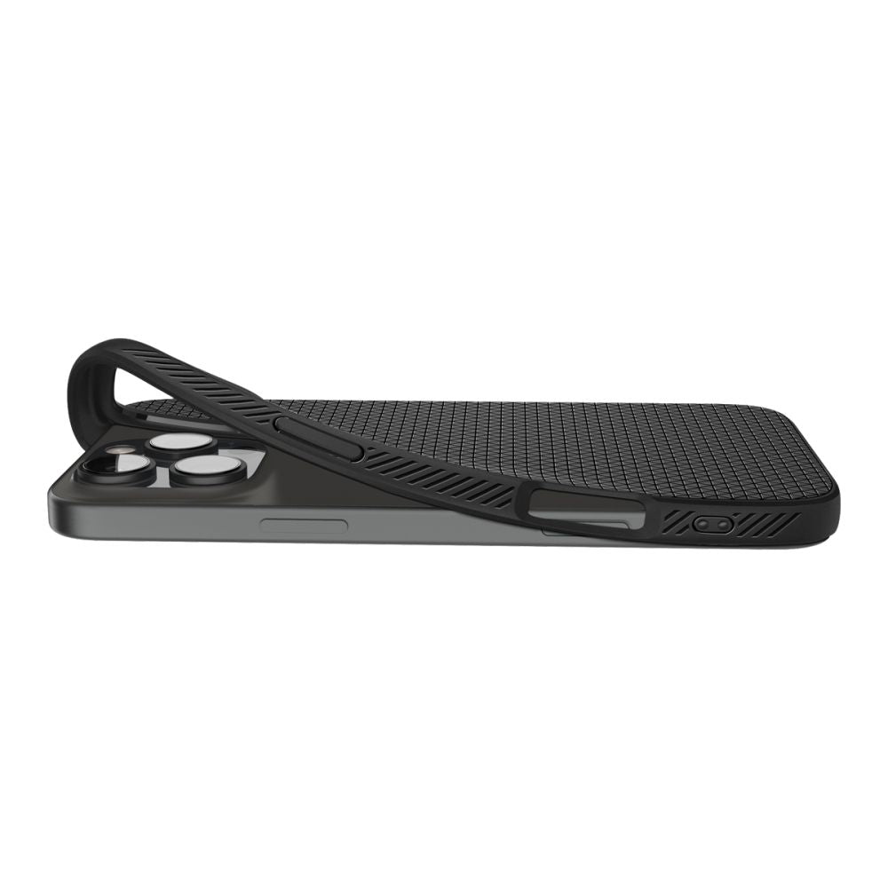 Husa de protectie Spigen Liquid Air (ACS07988) compatibil cu iPhone 16 Pro Max, Negru Mat