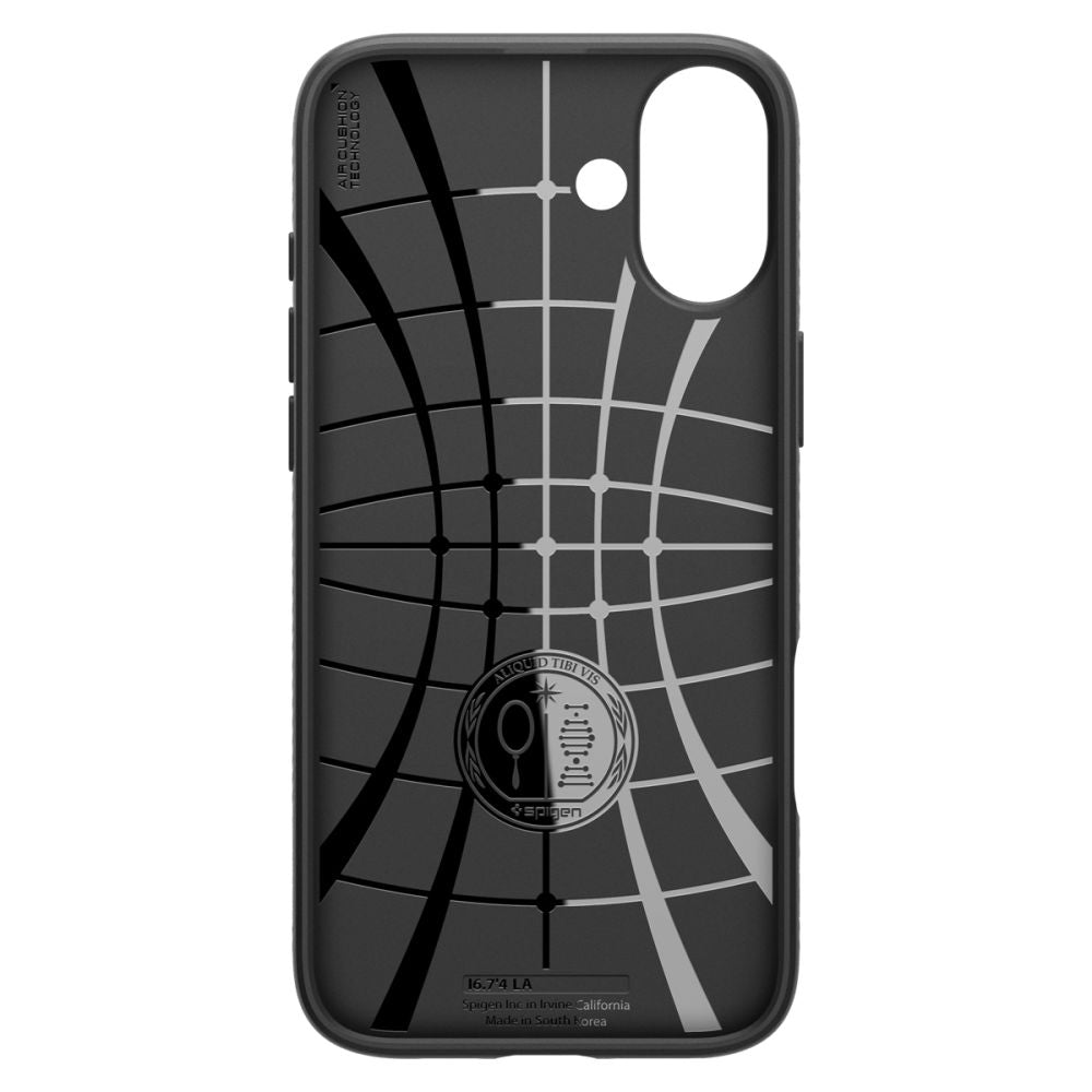 Husa de protectie Spigen Liquid Air (ACS08066) compatibil cu iPhone 16 Plus, Negru Mat
