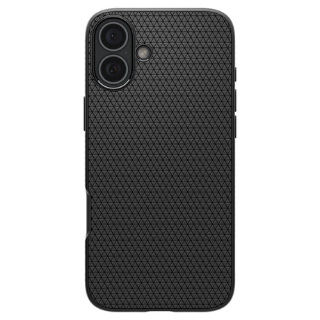 Husa de protectie Spigen Liquid Air (ACS08066) compatibil cu iPhone 16 Plus, Negru Mat