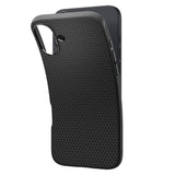 Husa de protectie Spigen Liquid Air (ACS08066) compatibil cu iPhone 16 Plus, Negru Mat