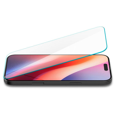 Folie de protectie Spigen Glas.tR Slim HD (AGL06910) compatibil cu iPhone 15 / iPhone 16, Transparent
