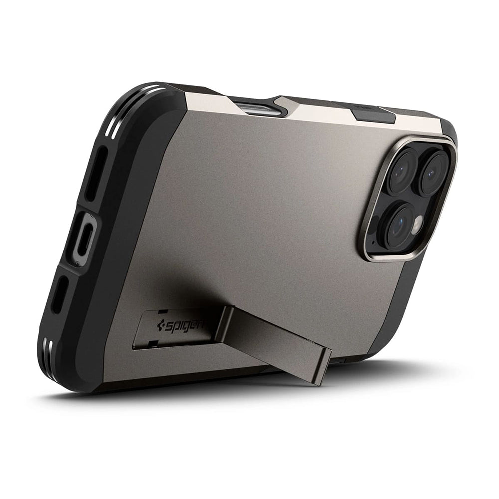 Husa de protectie Spigen Tough Armor MagSafe (ACS08145) compatibil cu iPhone 16 Pro, Gunmetal