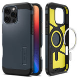 Husa de protectie Spigen Tough Armor MagSafe (ACS08014) compatibil cu iPhone 16 Pro Max, Metal Slate