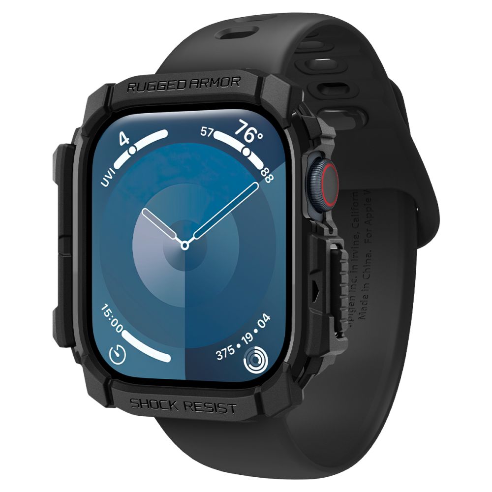 Accesoriu smartwatch Spigen Rugged Armor (ACS08585) compatibil cu Apple Watch 10 42mm / Watch 11 42mm, Negru