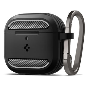 Casti Spigen Rugged Armor (ACS08642), Apple AirPods 4, Negru Mat
