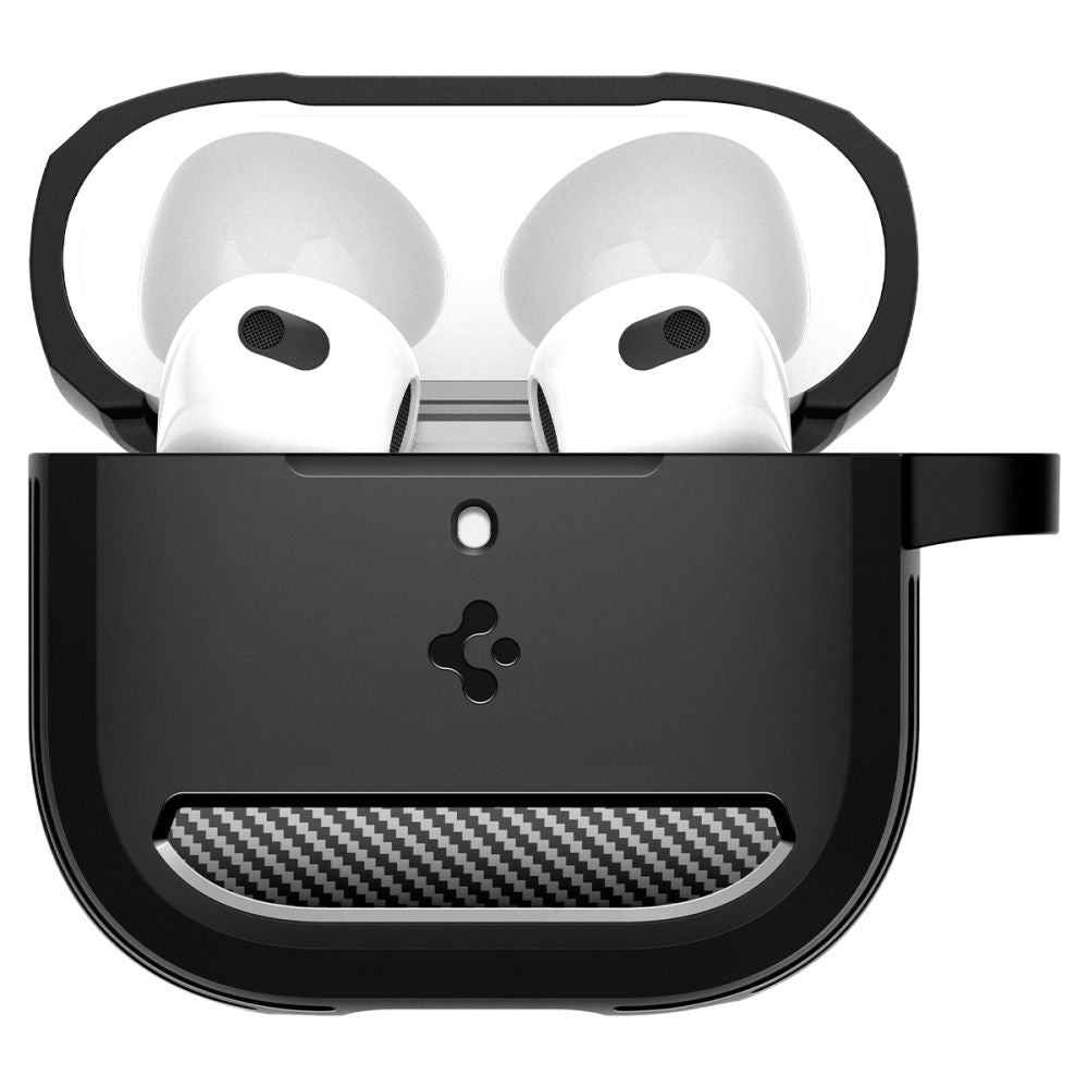 Casti Spigen Rugged Armor (ACS08642), Apple AirPods 4, Negru Mat