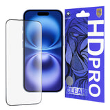 Folie de protectie Lito HD Pro Clear compatibil cu iPhone 16, Negru