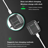 Casti Techsuit CarbonFiber, for AirPods 1 / 2, Negru