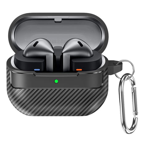 Casti Techsuit CarbonFiber, for Samsung Galaxy Buds 3 / 3 Pro / 3 FE, Negru