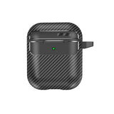Casti Techsuit CarbonFiber, for AirPods 1 / 2, Negru
