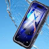 Husa de protectie ShellBox Waterproof IP68 compatibil cu iPhone 16 Pro, Negru