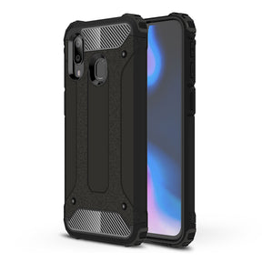 Husa de protectie Techsuit Hybrid Armor compatibil cu Samsung Galaxy A40, Negru
