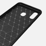 Husa de protectie Techsuit Carbon Silicone compatibil cu Samsung Galaxy A40, Negru