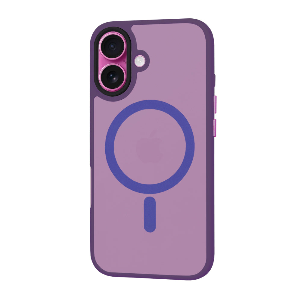 Husa de protectie Techsuit HaloFrost MagSafe Series compatibil cu iPhone 16 Plus, Mov Inchis
