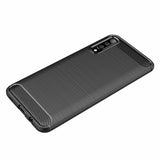 Husa de protectie Techsuit Carbon Silicone compatibil cu Samsung Galaxy A70 / A70s, Negru