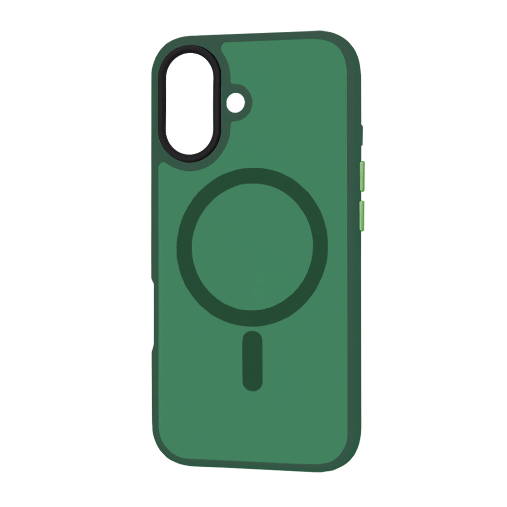 Husa de protectie Techsuit HaloFrost MagSafe Series compatibil cu iPhone 16 Plus, Bleumarin Green