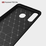 Husa de protectie Techsuit Carbon Silicone compatibil cu Huawei P30 lite / P30 lite New Edition, Negru