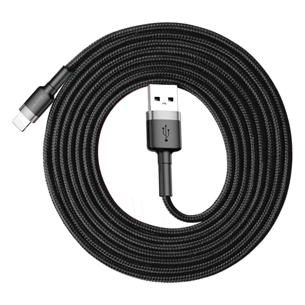 Cablu Baseus Cafule (CALKLF-CG1), USB to Lightning, 1.5A, 2m, Gri Black