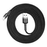 Cablu Baseus Cafule (CALKLF-CG1), USB to Lightning, 1.5A, 2m, Gri Black