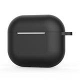 Casti Techsuit Silicone Case, for AirPods 4, Smooth Ultrathin Material, Negru