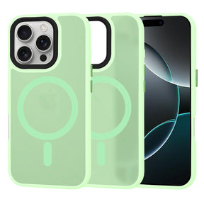 Husa de protectie Techsuit HaloFrost MagSafe Series compatibil cu iPhone 16 Pro, Verde Deschis