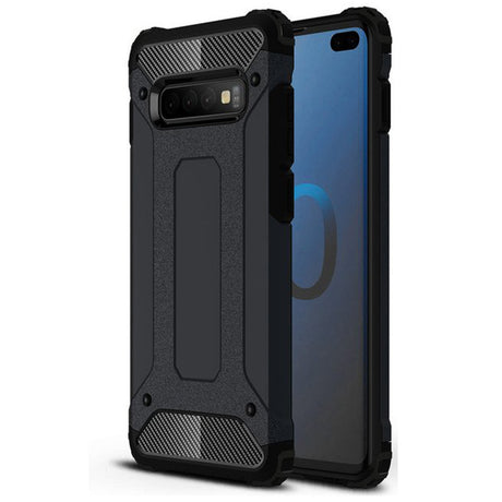 Husa de protectie Techsuit Hybrid Armor compatibil cu Samsung Galaxy S10 Plus, Negru