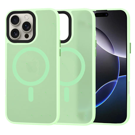 Husa de protectie Techsuit HaloFrost MagSafe Series compatibil cu iPhone 16 Pro Max, Verde Deschis