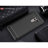 Husa de protectie Techsuit Carbon Silicone compatibil cu Huawei Mate 10 Pro, Negru
