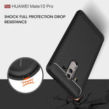 Husa de protectie Techsuit Carbon Silicone compatibil cu Huawei Mate 10 Pro, Negru