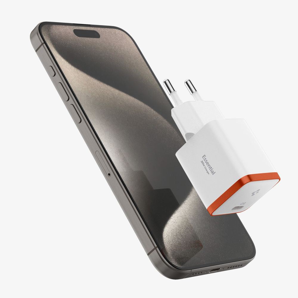 Incarcator Spigen (ACH08449), USB-C, PD 30W, Alb