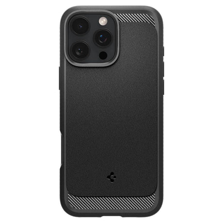 Husa de protectie Spigen Rugged Armor MagSafe (ACS08115) compatibil cu iPhone 16 Pro, Negru Mat