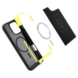 Husa de protectie Spigen Rugged Armor MagSafe (ACS08115) compatibil cu iPhone 16 Pro, Negru Mat