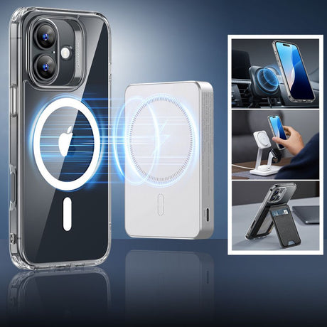 Folie de protectie ESR Classic Hybrid HaloLock compatibil cu iPhone 16, Transparent
