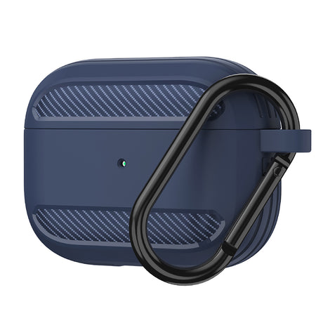 Casti Techsuit Carbon Silicone, for AirPods 3, Bleumarin