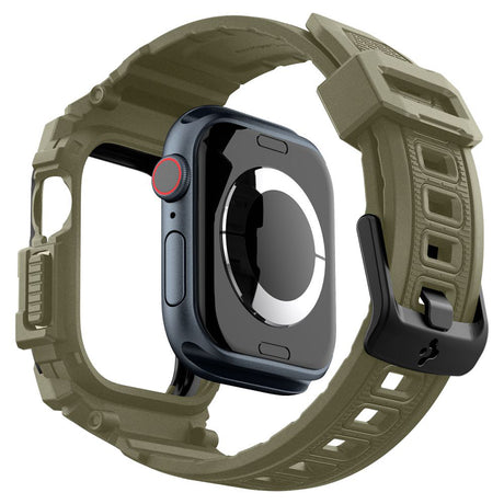 Accesoriu smartwatch Spigen Rugged Armor Pro (ACS08608) compatibil cu Apple Watch 10 46mm / Watch 11 46mm, Vintage Khaki