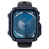 Accesoriu smartwatch Spigen Rugged Armor (ACS08599) compatibil cu Apple Watch 10 46mm / Watch 11 46mm, Bleumarin