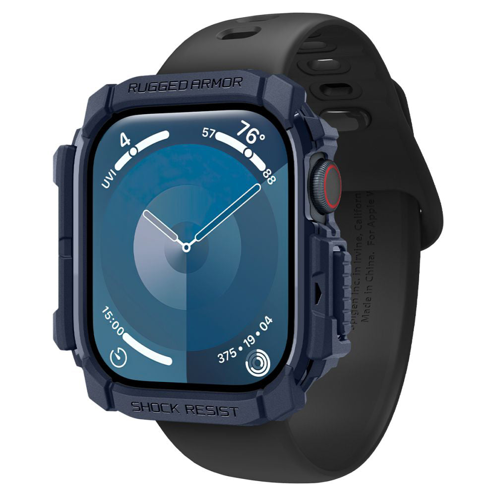 Accesoriu smartwatch Spigen Rugged Armor (ACS08599) compatibil cu Apple Watch 10 46mm / Watch 11 46mm, Bleumarin