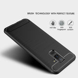 Husa de protectie Techsuit Carbon Silicone compatibil cu Samsung Galaxy A6 Plus 2018, Negru
